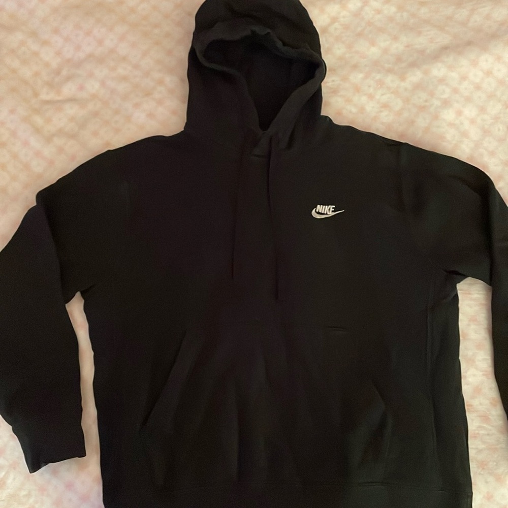 Black nike hoodie, size medium